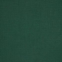 Dreilagiger Bio-Baumwoll-Musselin - smaragd