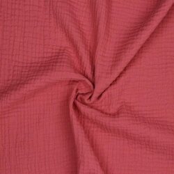 Three-ply organic cotton muslin - pearl pink