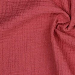 Three-ply organic cotton muslin - pearl pink