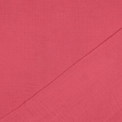 Three-ply organic cotton muslin - pearl pink
