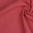 Mousseline de coton biologique à trois plis - rose perle