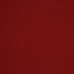 Three-ply organic cotton muslin - ruby red