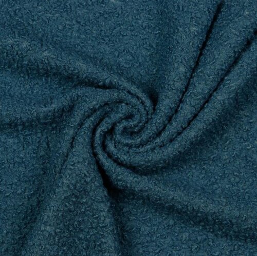 Mantelboucle *Vera* - jeansblau