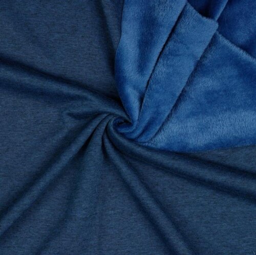 Alpenfleece *Vera* Uni - indigo meliert