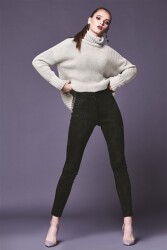 SUEDE Stretch - dark brown
