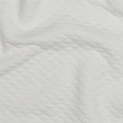 Steppstoff Jersey kleine Rauten - creme