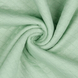 Gewatteerde jersey kleine diamanten - mint