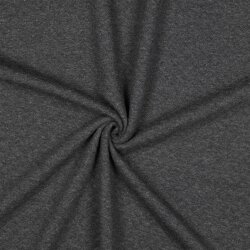 Gewatteerde jersey kleine diamanten - donkergrijs gevlekt
