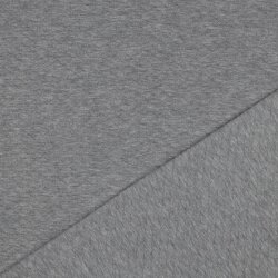 Quilted jersey small diamonds - mottled grey