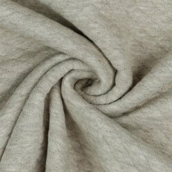 Quilted jersey small diamonds - taupe melange
