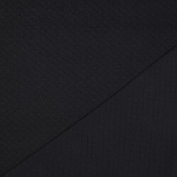 Gewatteerde jersey kleine diamanten - zwart
