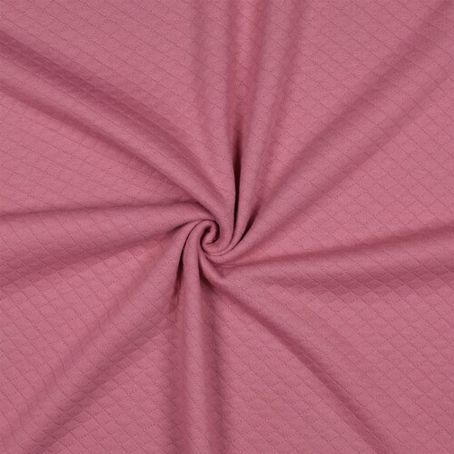 Jersey matelassé petits diamants - mauve