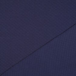 Gewatteerde jersey kleine diamanten - donkerblauw