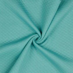 Quilted jersey small diamonds - sage