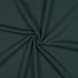 Gewatteerde jersey kleine diamanten - donkergroen