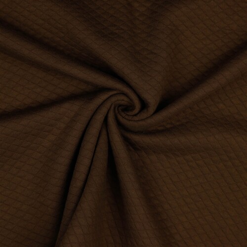Maillot matelassé petits diamants - marron