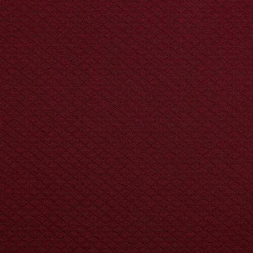 Quilted jersey small diamonds - burgundy