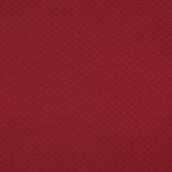 Quilted jersey small diamonds - burgundy