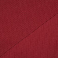 Gewatteerde jersey kleine diamanten - bordeaux