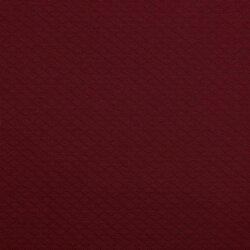 Quilted jersey small diamonds - burgundy