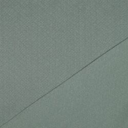 Quilted jersey small diamonds - old green