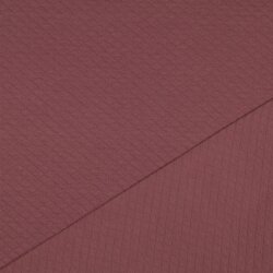 Quilted jersey small diamonds - old pearl pink