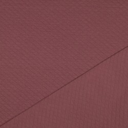 Gewatteerde jersey kleine diamanten - oude parel roze