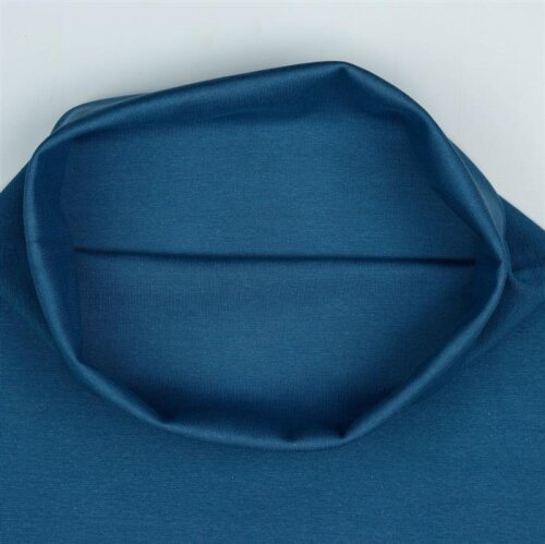 Poignets tricotés Bio~Organic *Gerda* - bleu acier