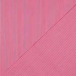 Baumwollpopeline Streifen - pink