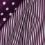 Cotton poplin stripes - purple