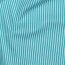 Popeline de coton à rayures - turquoise