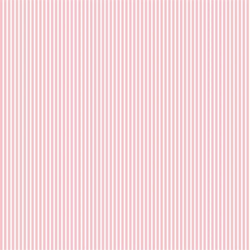 Popeline de coton à rayures - rose clair