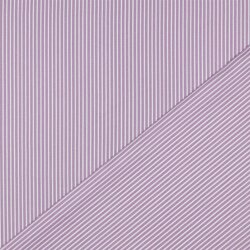 Popelín de algodón a rayas - morado claro