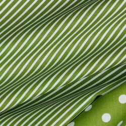 Cotton poplin stripes - kiwi