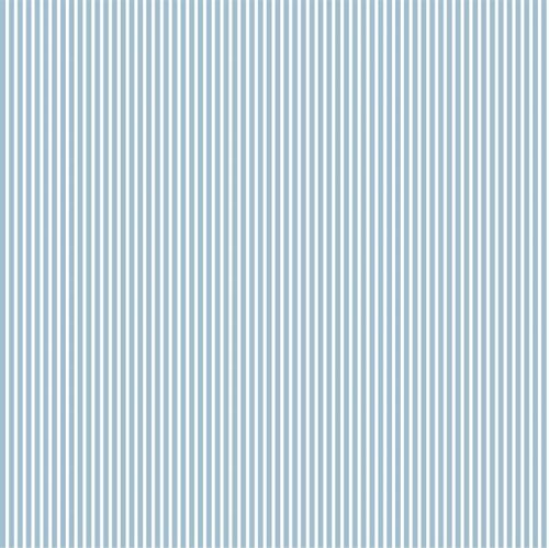 Cotton poplin stripes - light blue