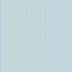 Popeline de coton à rayures - bleu clair