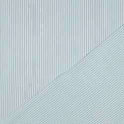 Baumwollpopeline Streifen - hellblau