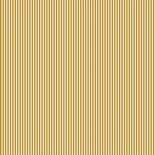 Cotton poplin stripes - ochre