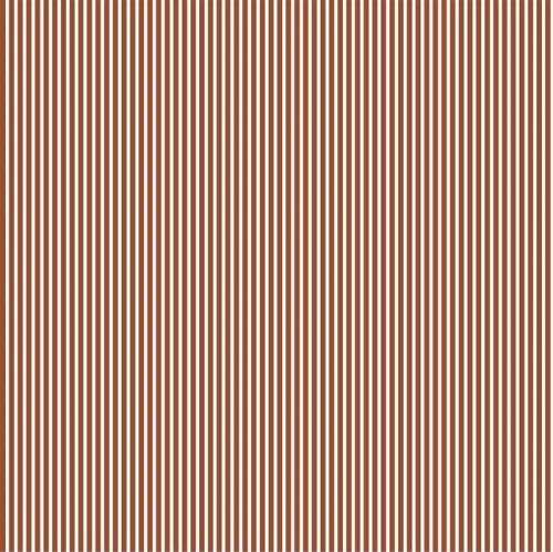 Cotton poplin stripes - terracotta