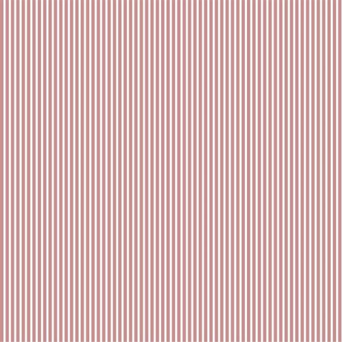 Popeline de coton à rayures - rose perle