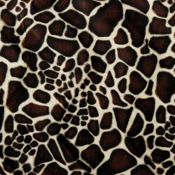 Tierfellimitat Giraffe - beige/braun