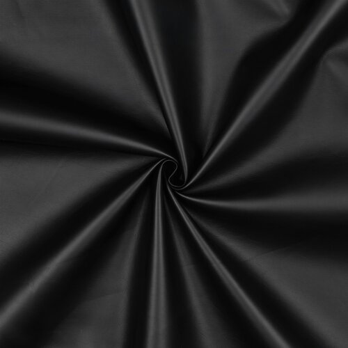 Faux Leather Metallic Shine - black