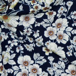 Viscose flowers - dark blue