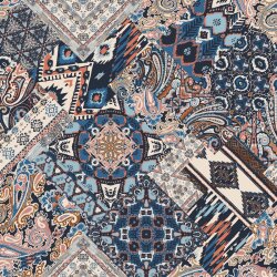 Viscose Digital ETHNIC PATCH - crème