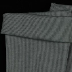 Polsini in maglia a costine Biologico - grigio