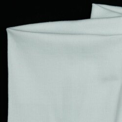 Manchettes tricotées RIB Bio - blanc
