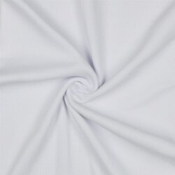 Manchettes tricotées RIB Bio - blanc