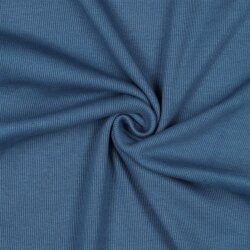 Ripp Strickbündchen Organic - jeansblau