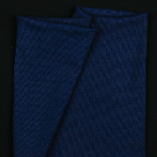 Polsini in maglia a costine Biologico - blu scuro