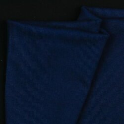 Polsini in maglia a costine Biologico - blu scuro